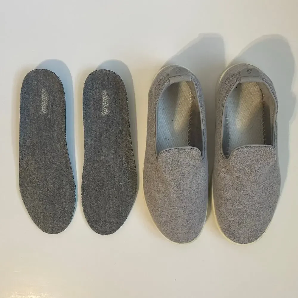 Allbirds Wool Lounger Classic Casual Slip On Loafers Women's 8 Light Blue Gray